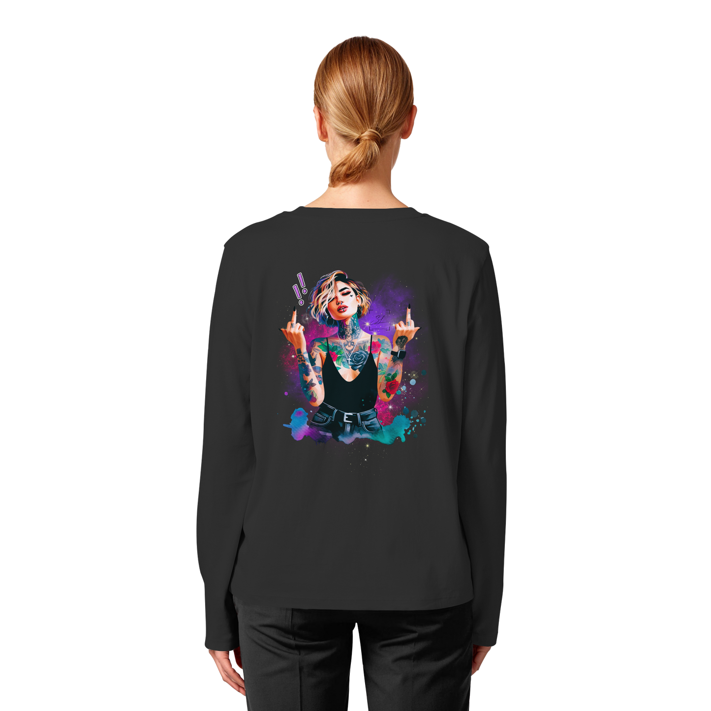 Rebel Rose - Womens Organic Longsleeve