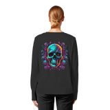 Crâne Galactique - T-shirt bio à manches longues pour femme