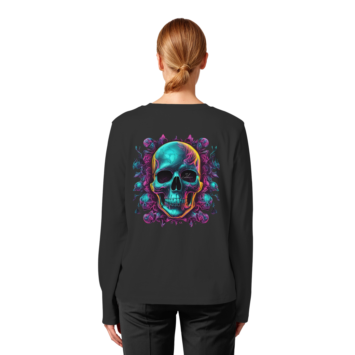 Galactic Skull - Womens Organic Longsleeve