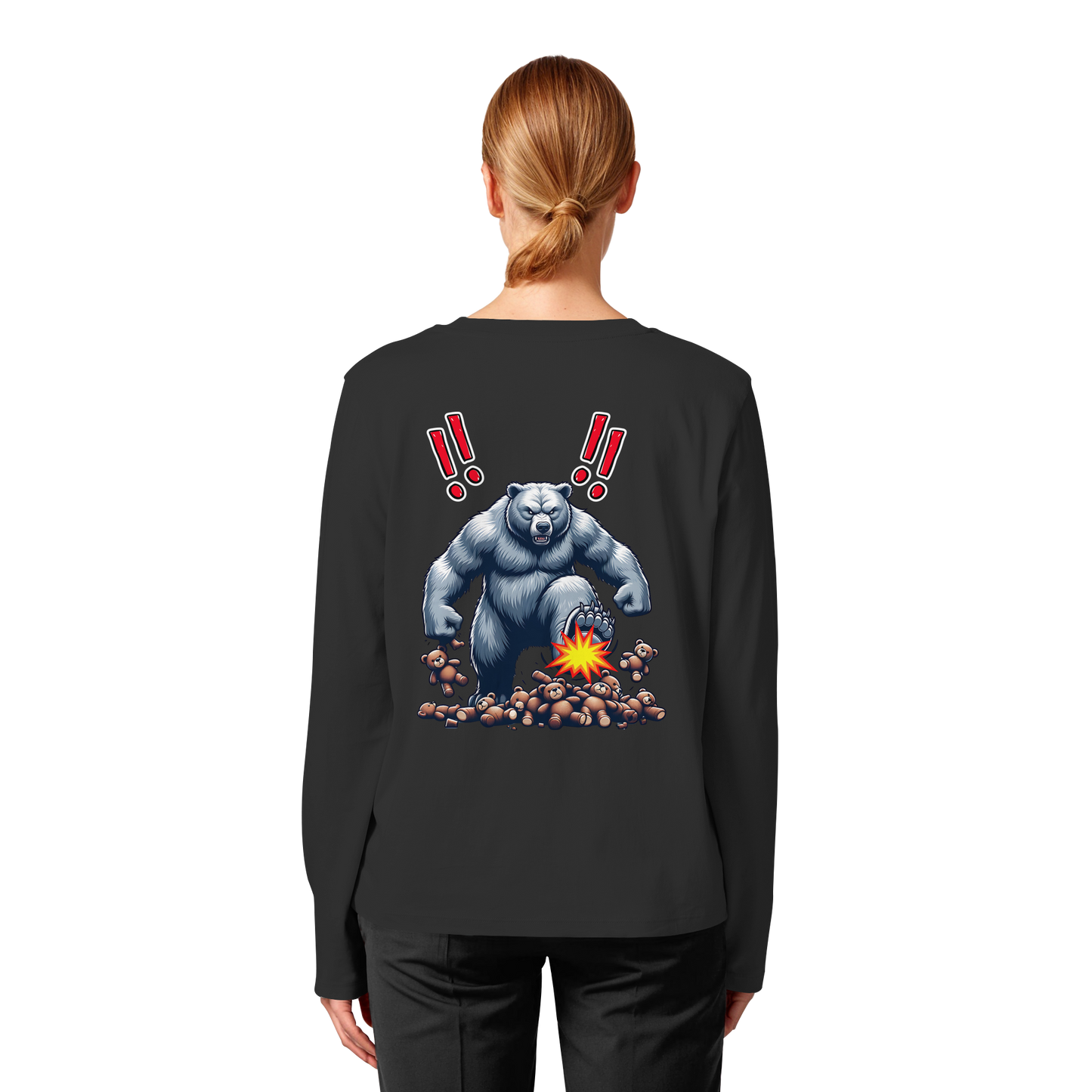 Teddy Terror - Womens Organic Longsleeve