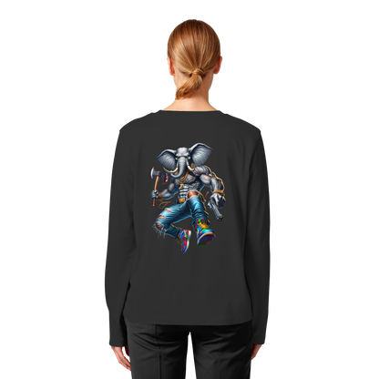 Elephant Warrior - Womens Organic Longsleeve