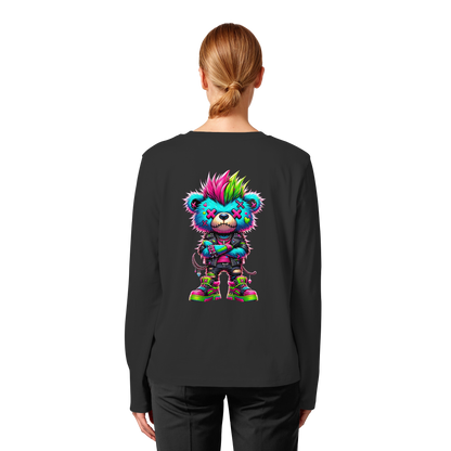 Punk Neon Teddy - Womens Organic Longsleeve