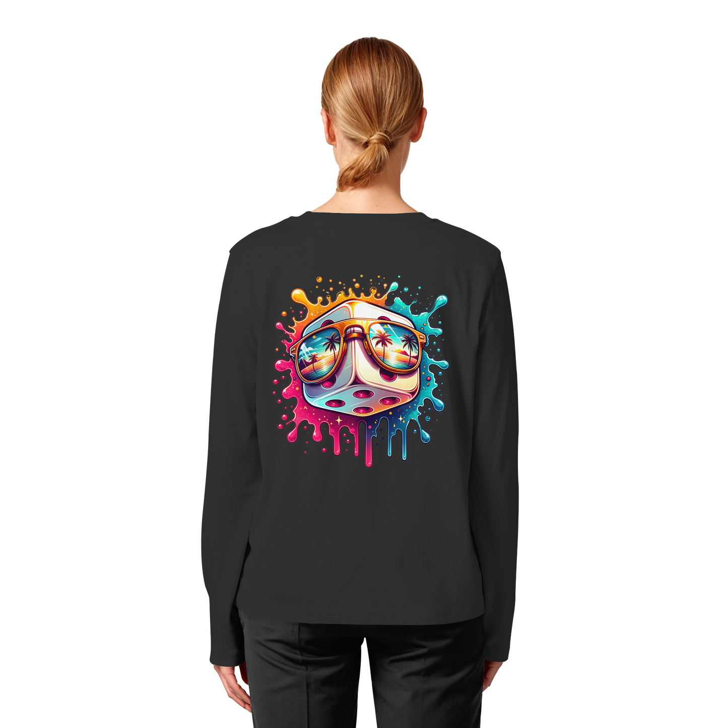 Sunset Vibes Dice - Womens Organic Longsleeve