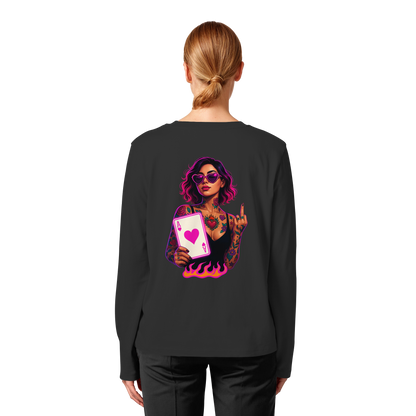 Queen of Hearts - Womens Organic Longsleeve