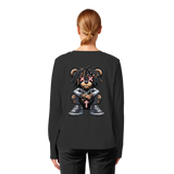 Bad Ass Teddy - Womens Organic Longsleeve