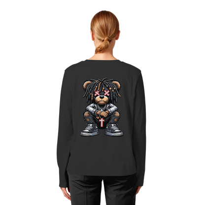 Bad Ass Teddy - Womens Organic Longsleeve