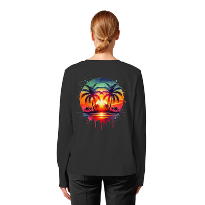 Tropical Sunset - Womens Organic Longsleeve