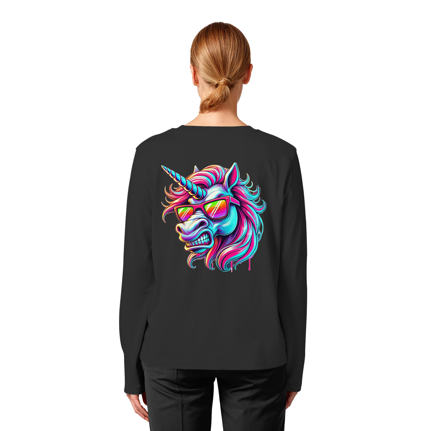 Funky Unicorn - Womens Organic Longsleeve