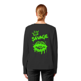 Kiss of Attitude - Womens Organic Longsleeve