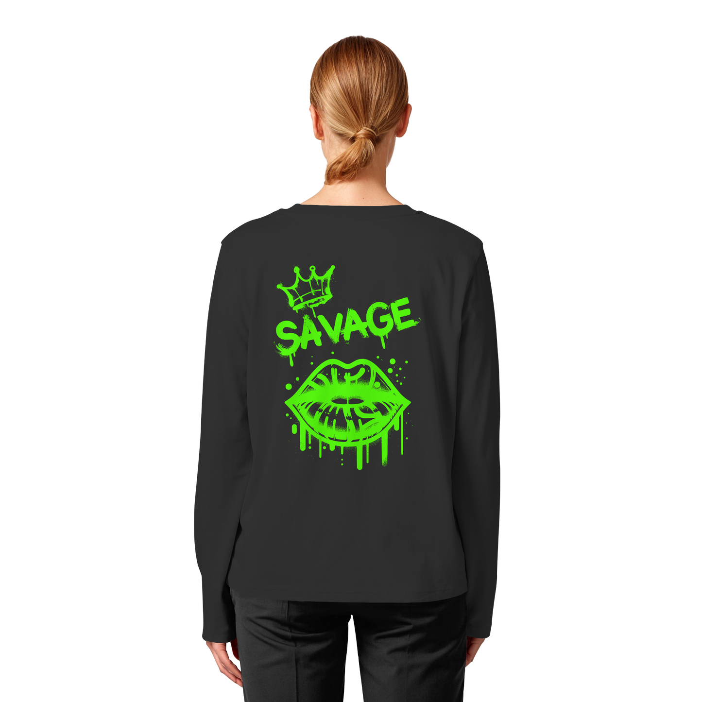 Kiss of Attitude - Womens Organic Longsleeve