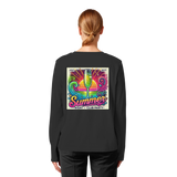 Ambiance de fête estivale - T-shirt bio à manches longues pour femme