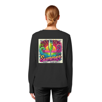 Summer Party Vibes - Womens Organic Longsleeve