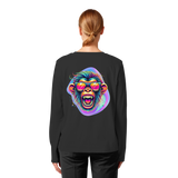 Crazy Chimp - T-shirt bio à manches longues pour femme