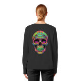 Psychedelic Skull - Womens Organic Longsleeve
