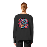 Glow Skull - T-shirt bio à manches longues pour femme