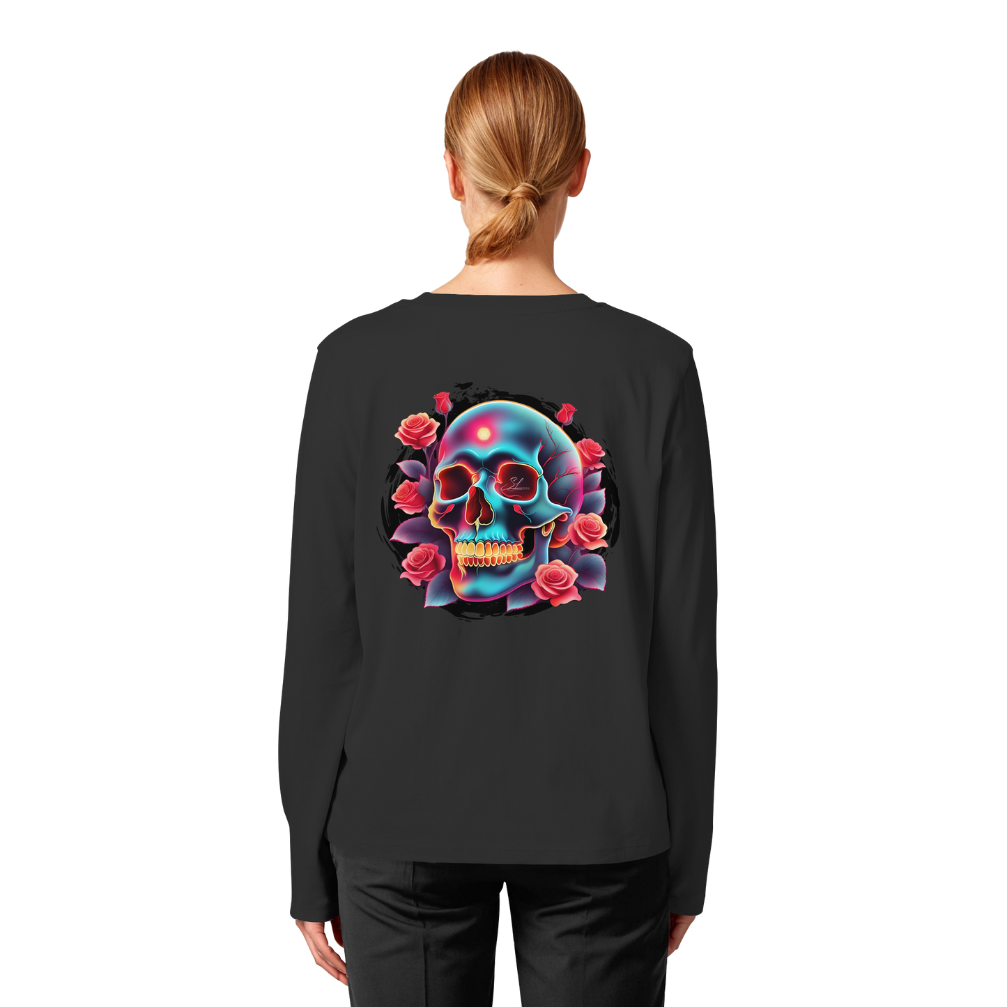 Glow Skull - Womens Organic Longsleeve