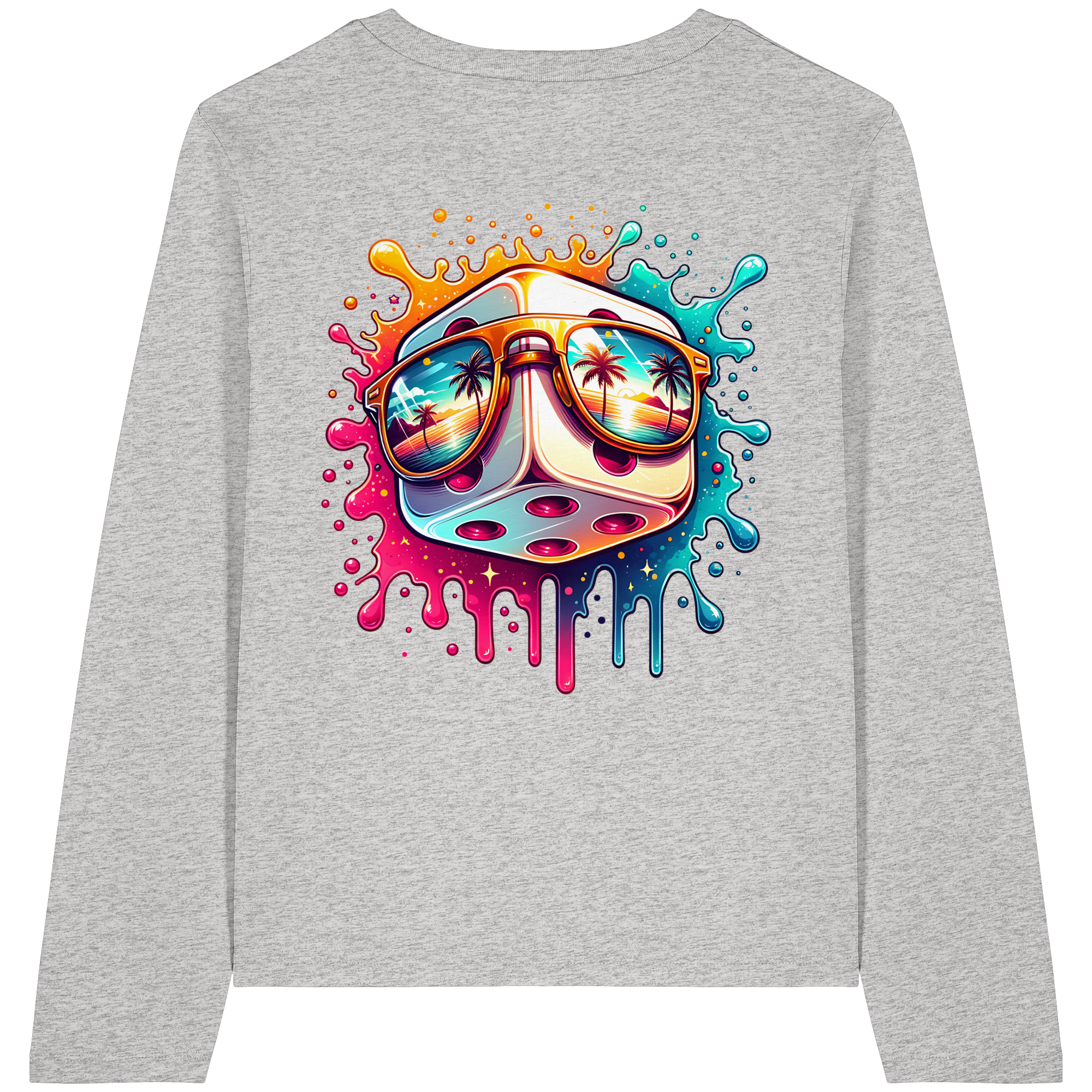 Sunset Vibes Dice - Womens Organic Longsleeve