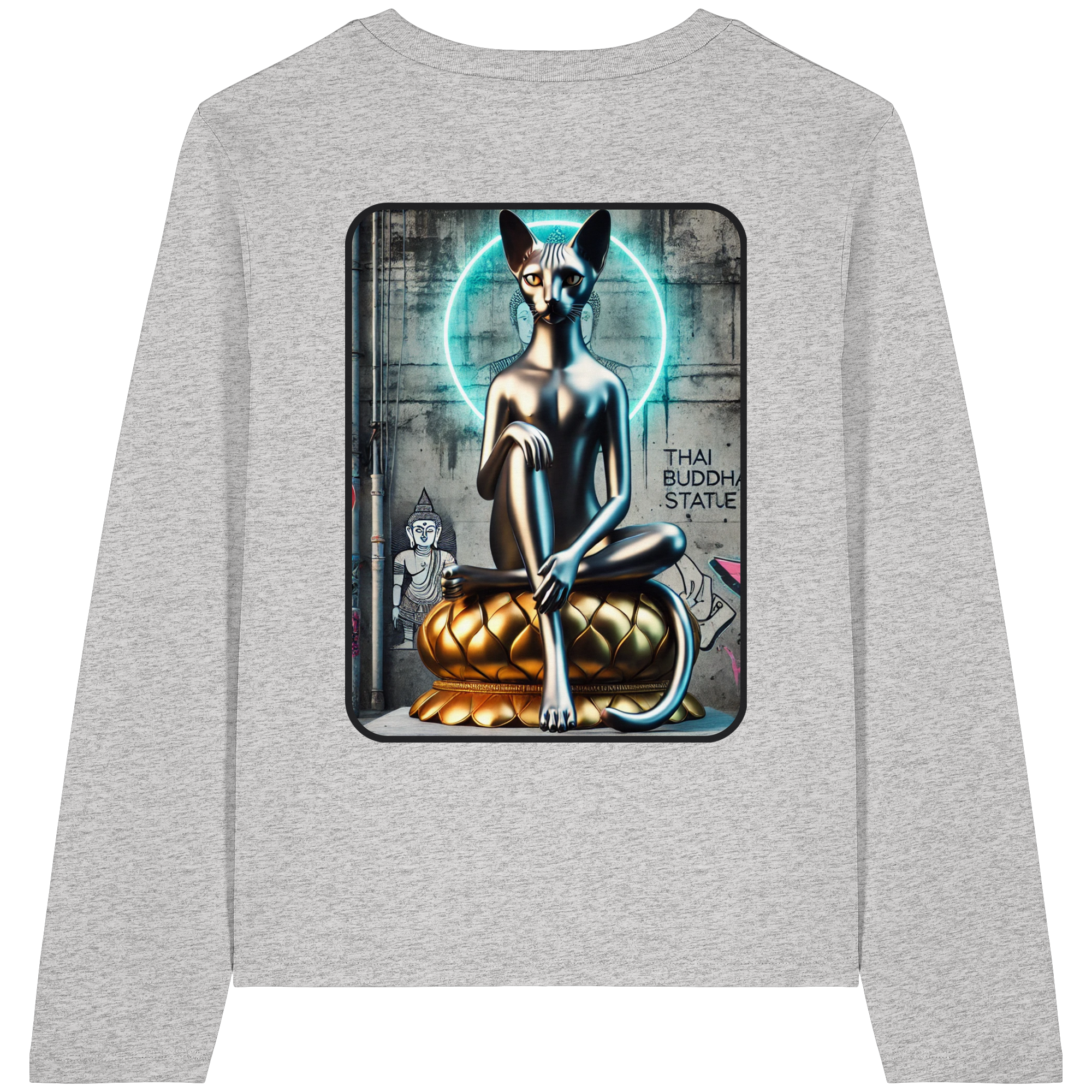 Mystic Cat - Womens Organic Longsleeve