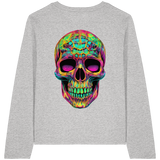 Psychedelic Skull - Womens Organic Longsleeve
