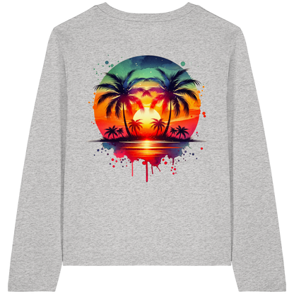 Tropical Sunset - Womens Organic Longsleeve