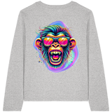 Crazy Chimp - T-shirt bio à manches longues pour femme