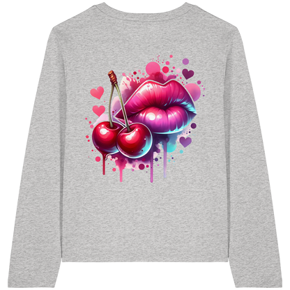 Cherry Kiss - Womens Organic Longsleeve