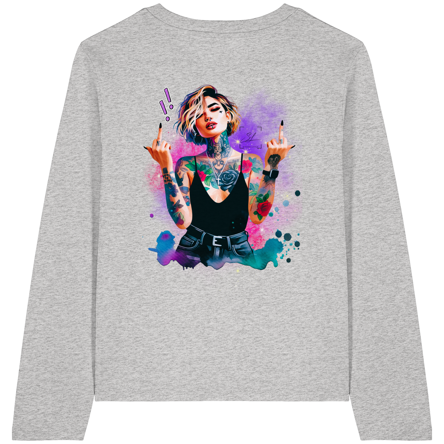 Rebel Rose - Womens Organic Longsleeve