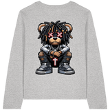 Bad Ass Teddy - Womens Organic Longsleeve