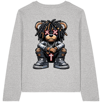 Bad Ass Teddy - Womens Organic Longsleeve