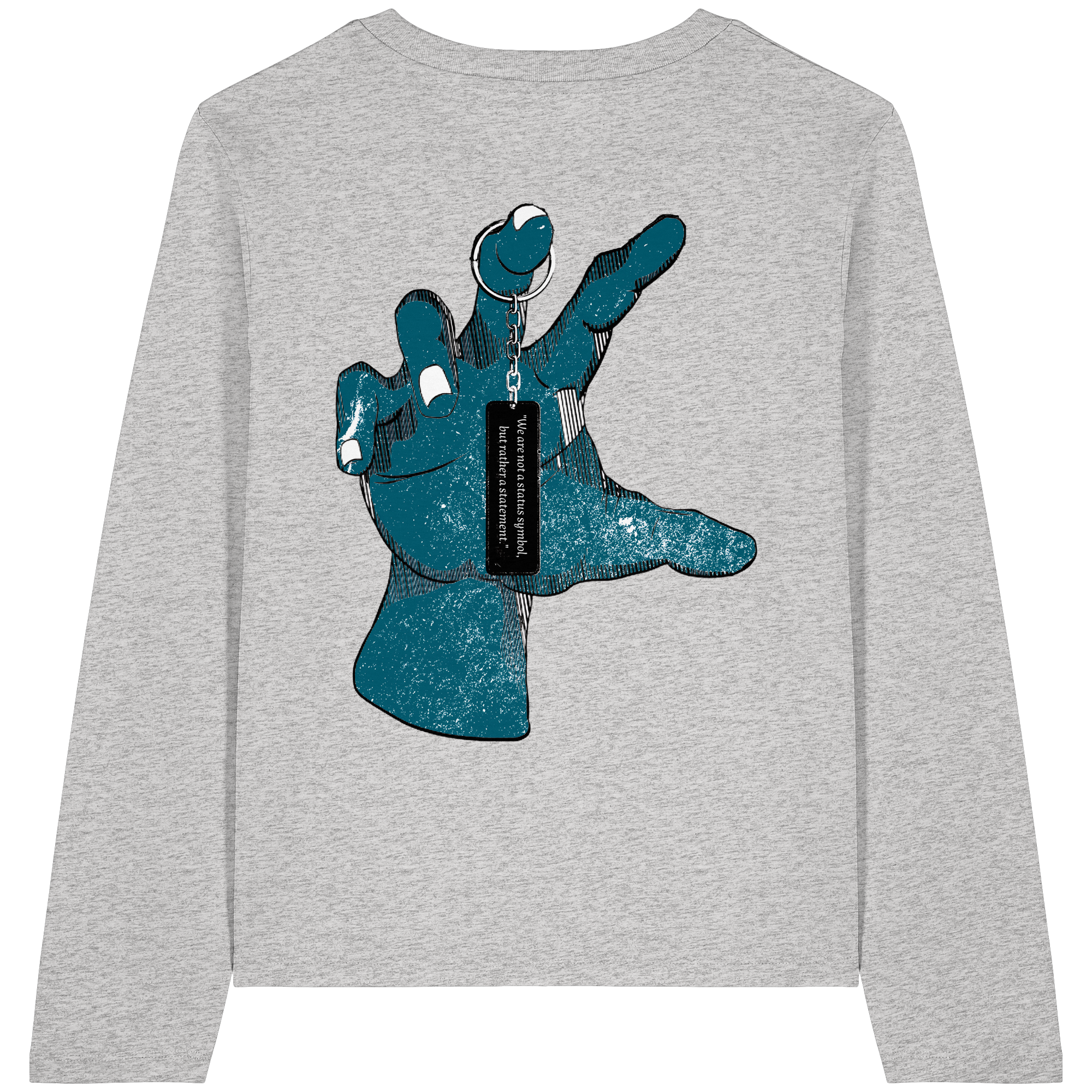 Statement Hand - T-shirt bio à manches longues pour femme