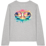 Tropical Sunset Glasses - Womens Organic Longsleeve