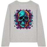 Crâne Galactique - T-shirt bio à manches longues pour femme