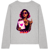 Queen of Hearts - Womens Organic Longsleeve