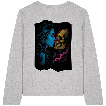Kissing Skull - Womens Organic Longsleeve