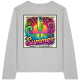 Ambiance de fête estivale - T-shirt bio à manches longues pour femme