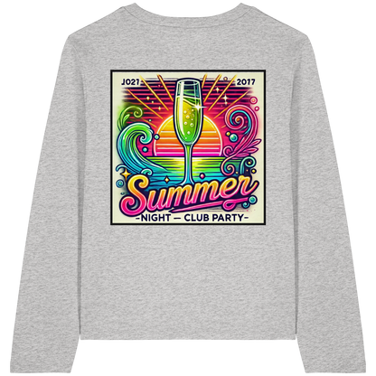 Summer Party Vibes - Womens Organic Longsleeve