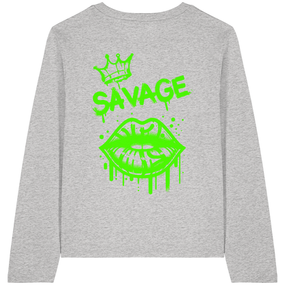 Kiss of Attitude - Womens Organic Longsleeve