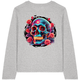 Glow Skull - T-shirt bio à manches longues pour femme