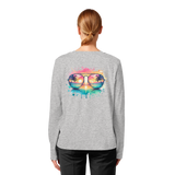 Tropical Sunset Glasses - Womens Organic Longsleeve