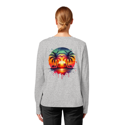Tropical Sunset - Womens Organic Longsleeve