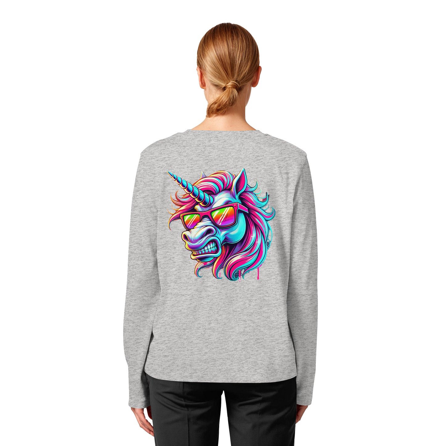 Funky Unicorn - Womens Organic Longsleeve