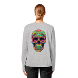 Psychedelic Skull - Womens Organic Longsleeve