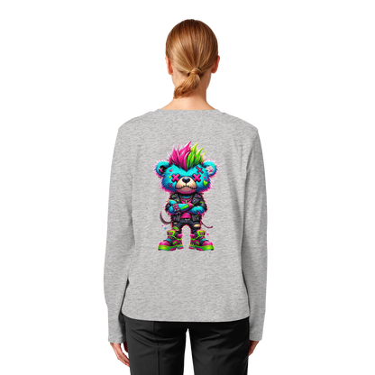 Punk Neon Teddy - Womens Organic Longsleeve