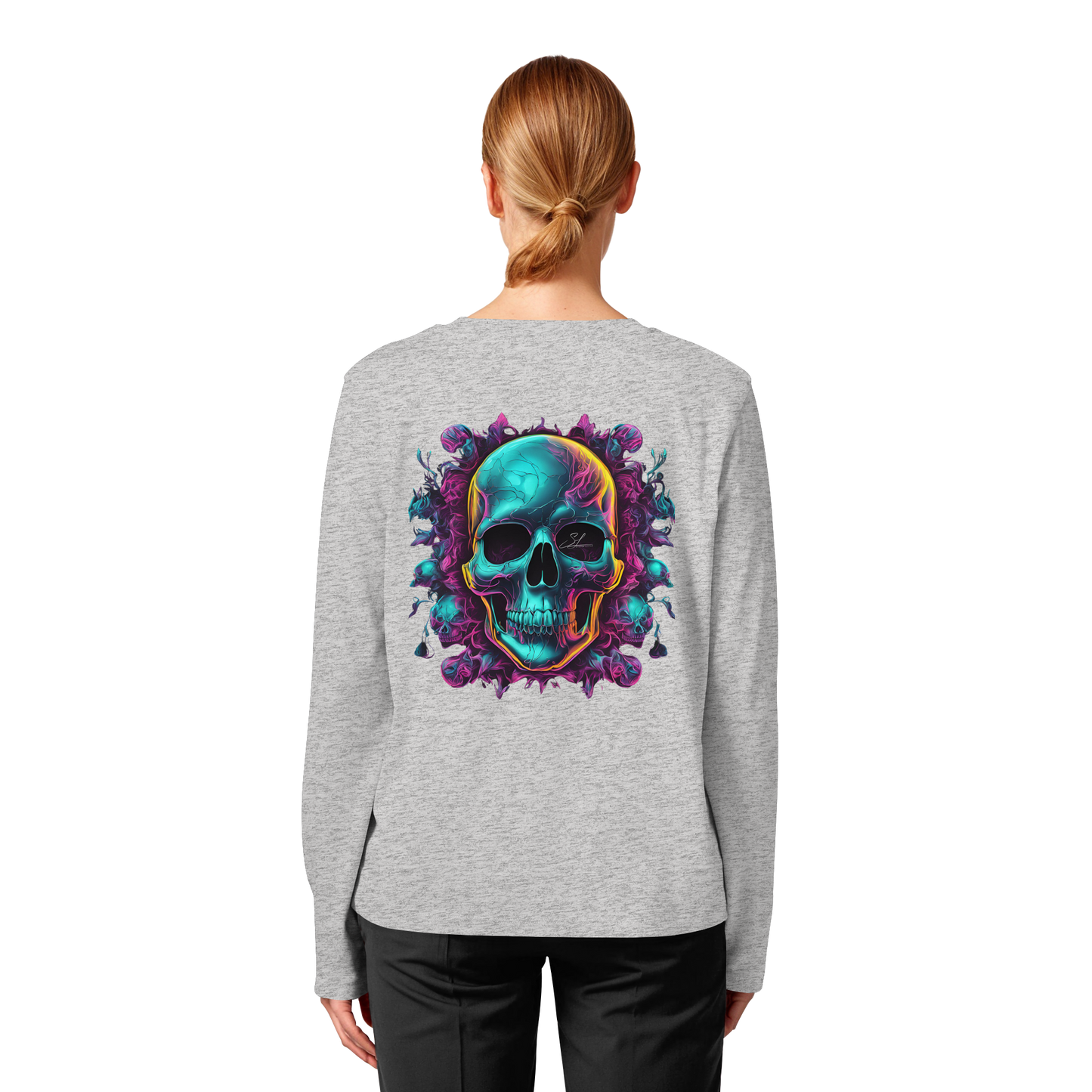Galactic Skull - Womens Organic Longsleeve
