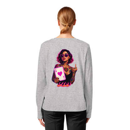Queen of Hearts - Womens Organic Longsleeve