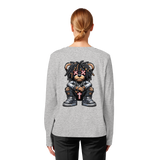 Bad Ass Teddy - Womens Organic Longsleeve