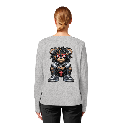 Bad Ass Teddy - Womens Organic Longsleeve