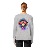 Crazy Chimp - T-shirt bio à manches longues pour femme