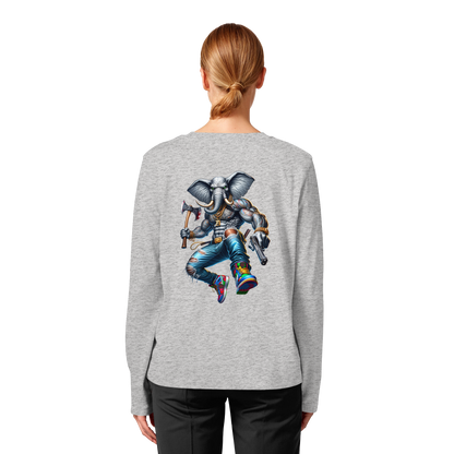 Elephant Warrior - Womens Organic Longsleeve