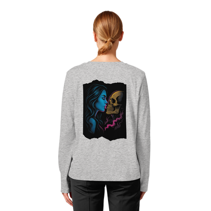 Kissing Skull - Womens Organic Longsleeve